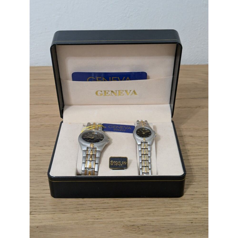 GENEVA‎ HIS & HERS ANALOG WATCH SET NEW IN BOX